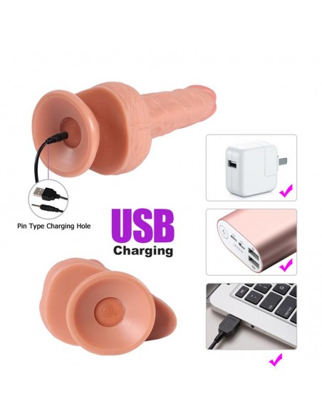 Haydon Dildo con 20 Modos de Vibracion y Estimulador de Clitoris