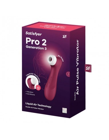 Pro 2 Gen 3 Liquid Air Technology Succion y Vibracion Wine Red Rojo Vino