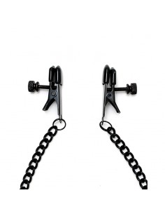 Pinzas para Pezones con Cadena Color Negro 2