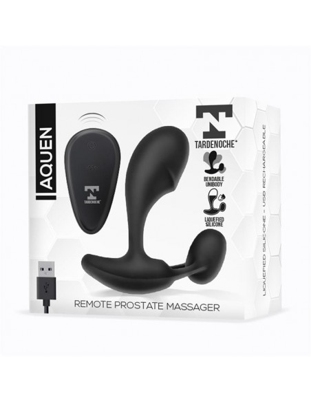 Aquen Estimulador Prostatico y Perineo Control Remoto Silicona Liquida USB Magnetico