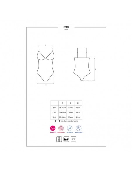 838 TED 1 Bodysuit Negro