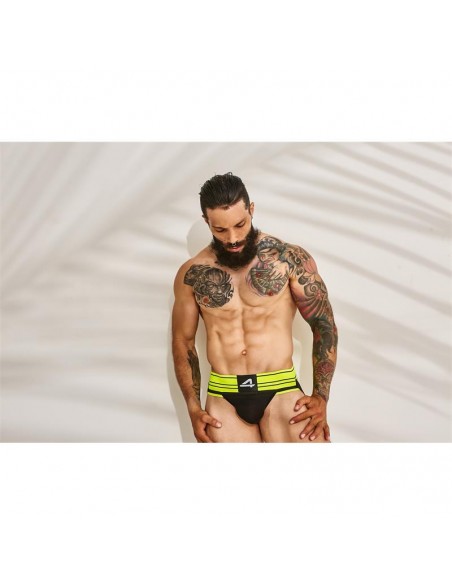 C4M15 Suspensorio Estilo Rugby Neon Lime