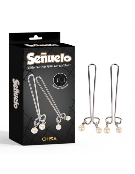 Senuelo Pinzas para Pezones co Perlas