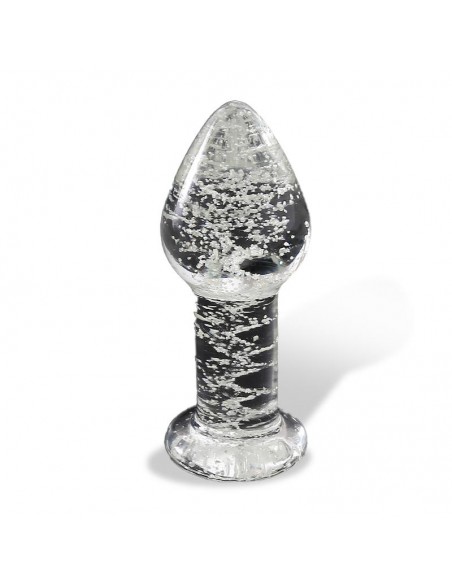 Plug Anal de Cristal que Brilla en la Oscuridad