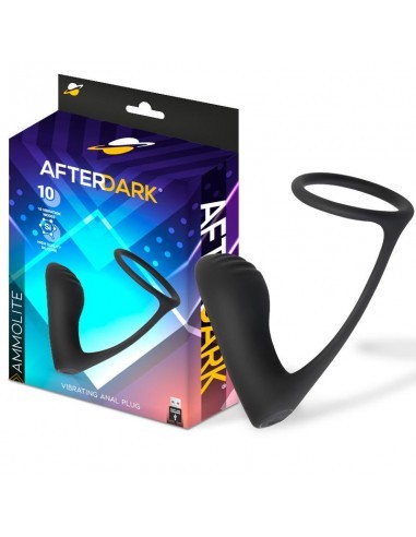 Ammolite Plug Anal con Vibracion y Anillo para Testiculos