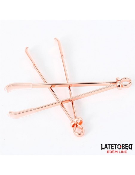 Pinzas para Pezones Color Oro Rosa