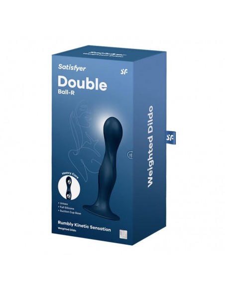 Dildo con Bola Interna Double Ball R Azul