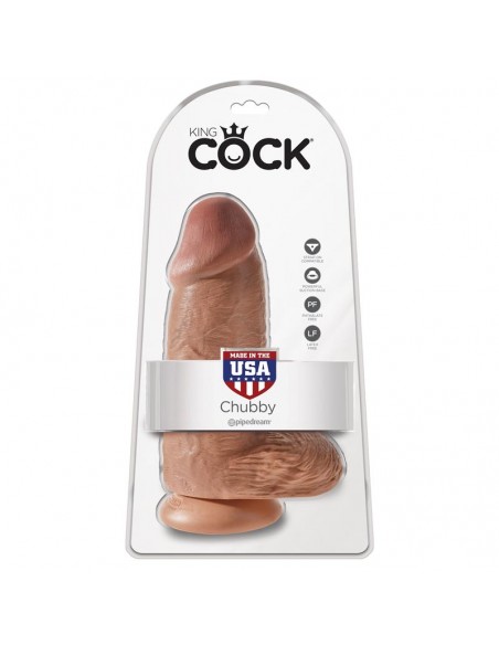 Dildo con Testiculos 9 Chubby Bronceado