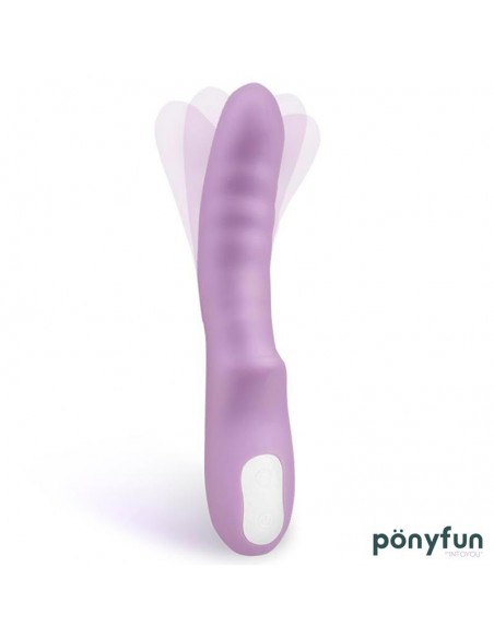 Brightpurple Vibrador y Rotador Doble Motor 360º USB Silicona
