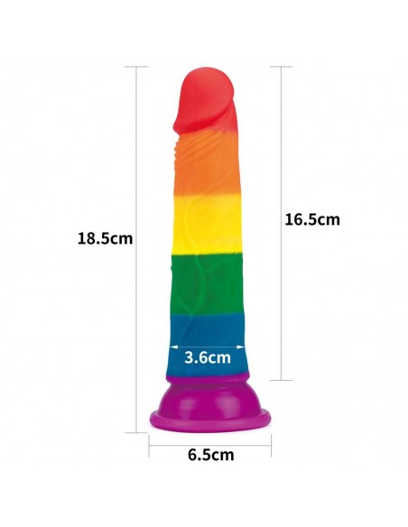 Dildo Prider 7 Silicona Liquida LGBT