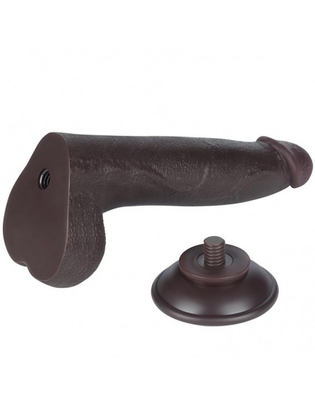 Dildo Dual Layer Piel Deslizante Retractil 85