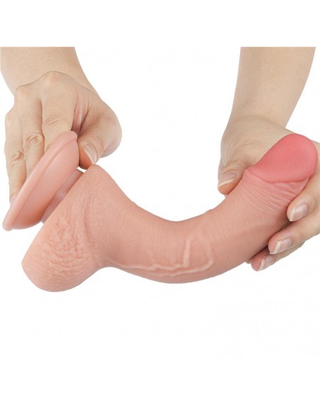 Dildo Dual Layer Piel Deslizante Retractil 75
