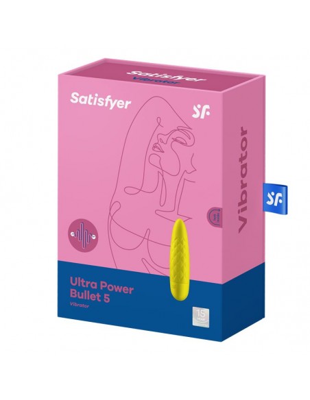 Ultra Power Bullet 5 Bala Vibradora Amarilla