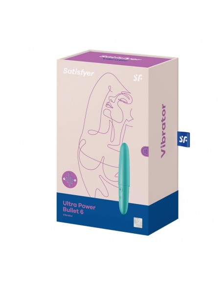 Ultra Power Bullet 6 Bala Vibradora Turquoise