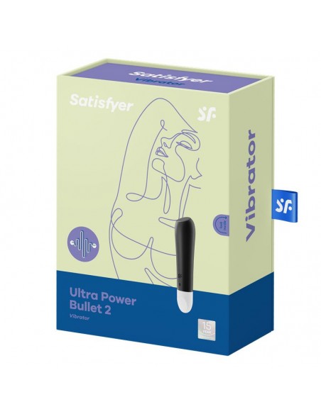 Ultra Power Bullet 2 Bala Vibradora Negro