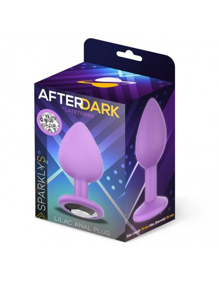 Sparkly Plug Anal Silicona Talla S Lilac