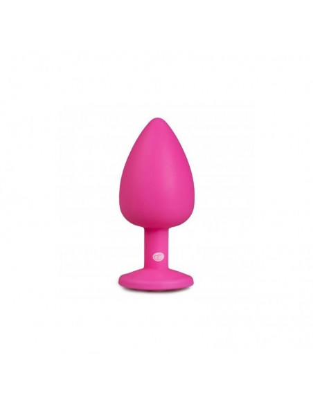 Plug con Diamante Grande Rosa