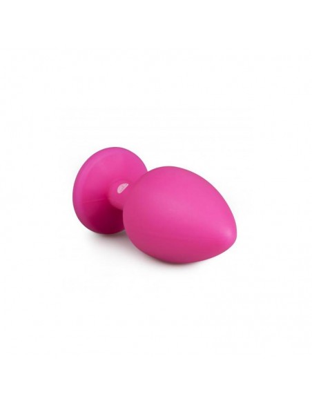 Plug con Diamante Grande Rosa