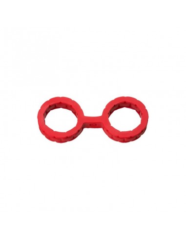 Esposas Japonesas para Bondage Silicona Premium Talla S Rojo