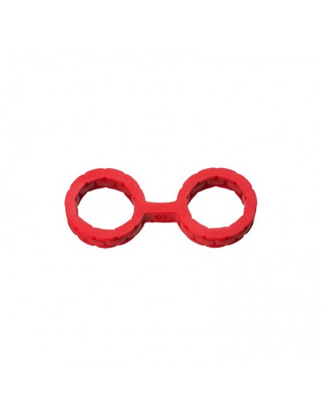 Esposas Japonesas para Bondage Silicona Premium Talla S Rojo