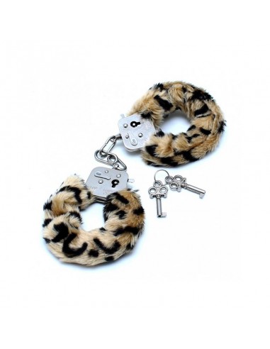 Esposas Metalicas con Pelo Leopardo