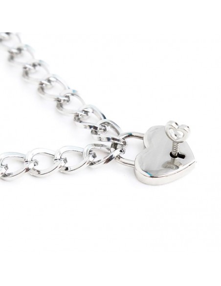 Collar con Candado Metal Talla M 44 cm