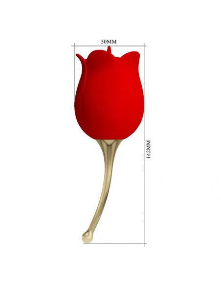 Rose Lover Estimulador con Vibracion y Licking