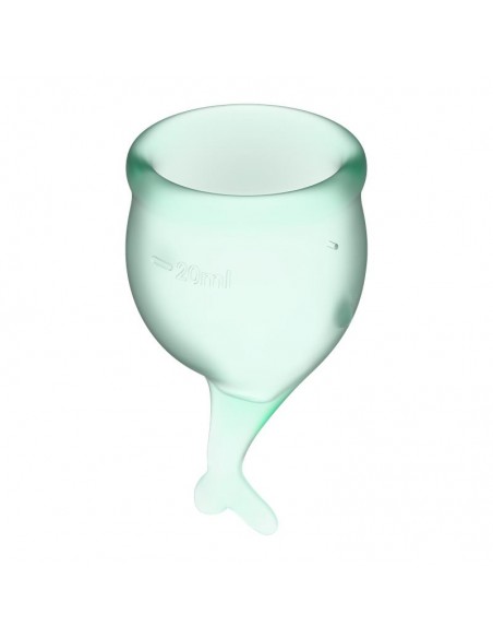 Copas Menstruales Feel Secure Light Green Pack de 2