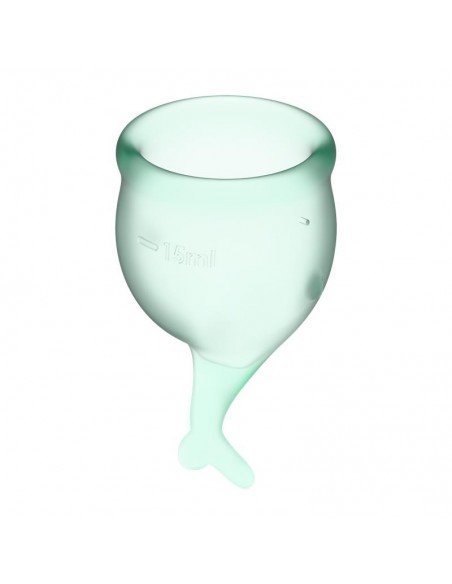 Copas Menstruales Feel Secure Light Green Pack de 2