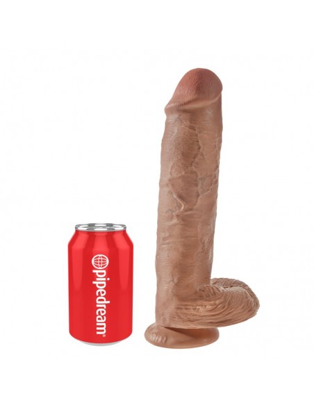 King Cock Pene con Testiculos de 11 Bronceado