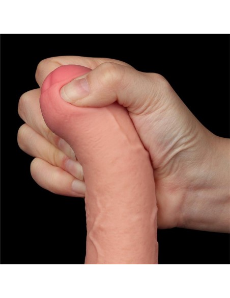 Dildo Dual Layer Piel Deslizante Retractil 8