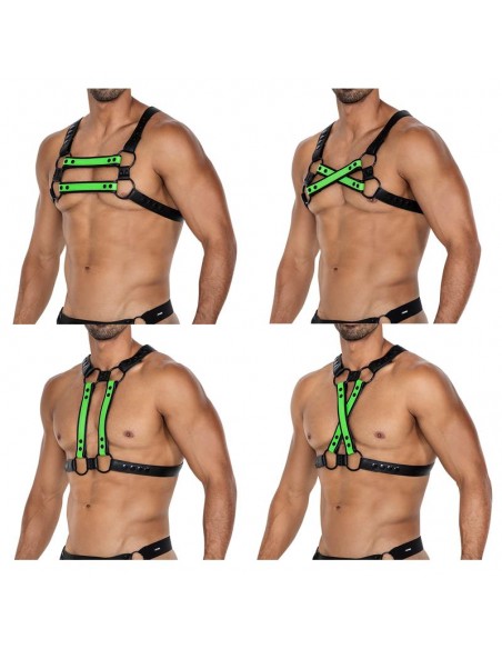 H4RNESS06 Arnes de Pecho 4WAY Verde Talla unica