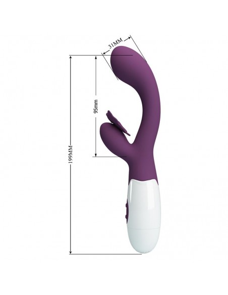 Vibrador Butterfly Kiss 30 funciones Purpura