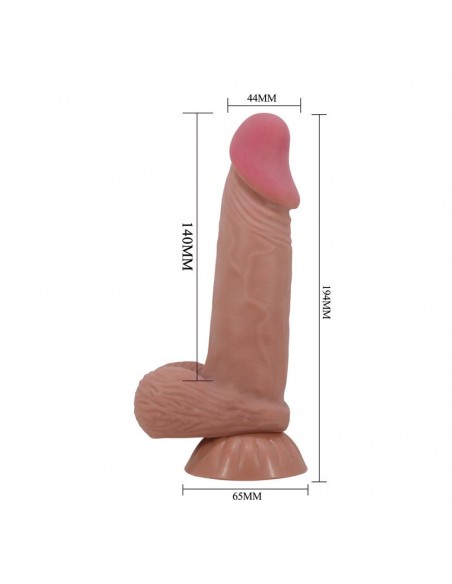 Dildo Realista Piel Deslizante Retractil 81