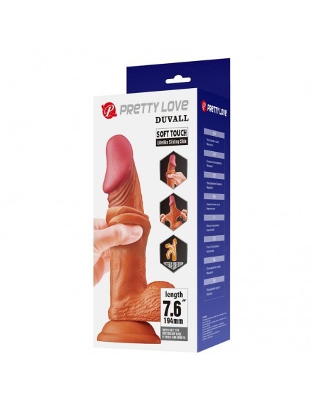 Dildo Realista Piel Deslizante Retractil 81