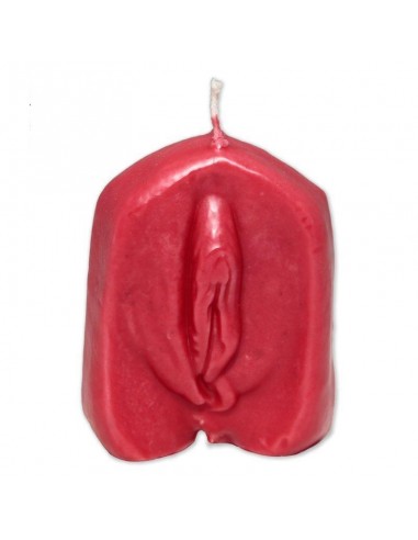 Vela en Forma de Vagina Color Rojo
