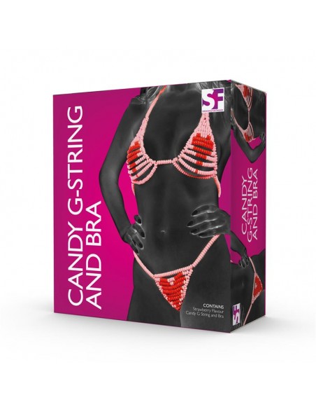 Lovers Candy Set the Tanga y Sujetador de Cramelos