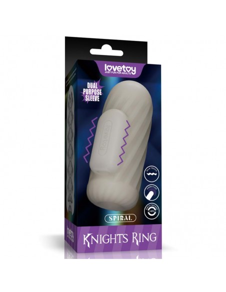 Knights Ring Funda para el Pene y Estimulador Spiral