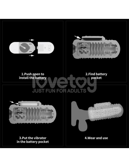 Knights Ring Funda para el Pene y Estimulador Drip