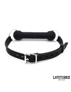 Mordaza Hueso Silicona Negro Ajustable 2