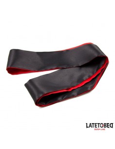 Antifaz de Saten Rojo y Negro 2