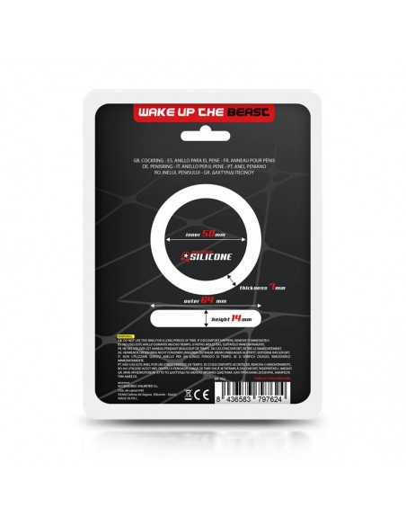 Anillo para el Pene Silicona Solida 5 cm Negro