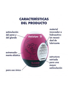 Set 3 Huevos Masturbadores Modelo Bubble 2