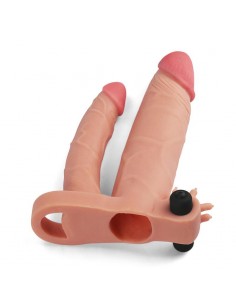 Funda para el Pene Doble con Vibracion 1 2