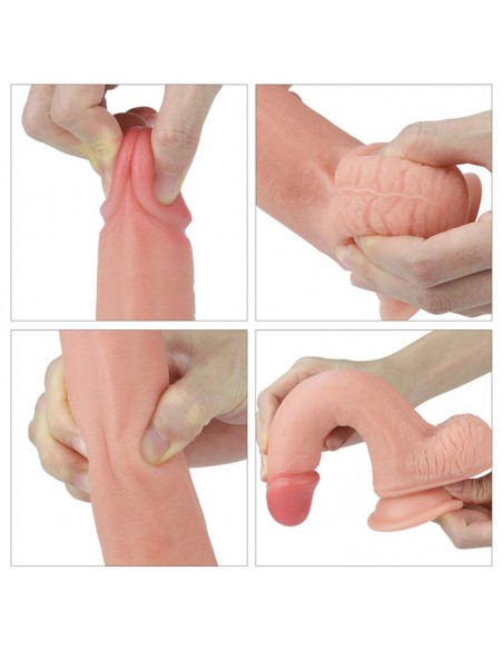 Dildo Nature 8 Silicona Liquida Natural