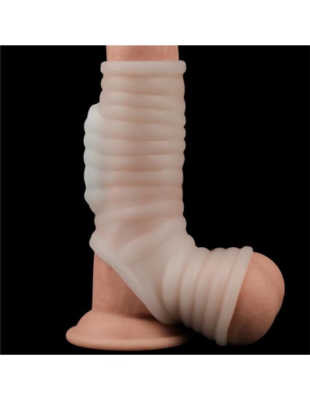 Funda el pene y testiculos con vibracion Wave Knights