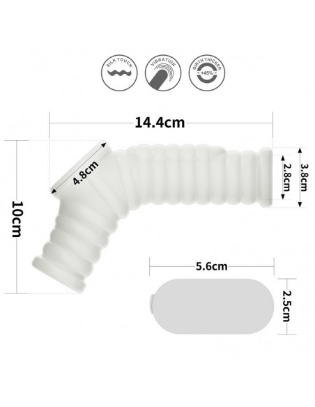 Funda el pene y testiculos con vibracion Wave Knights