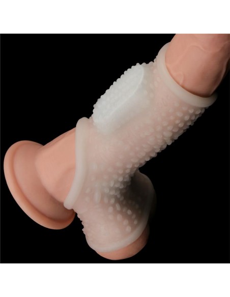 Funda el Pene y Testiculos con Vibracion Drip Knights