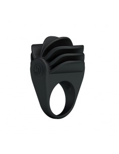 Pretty Love Anillo Vibrador Chester Color Negro