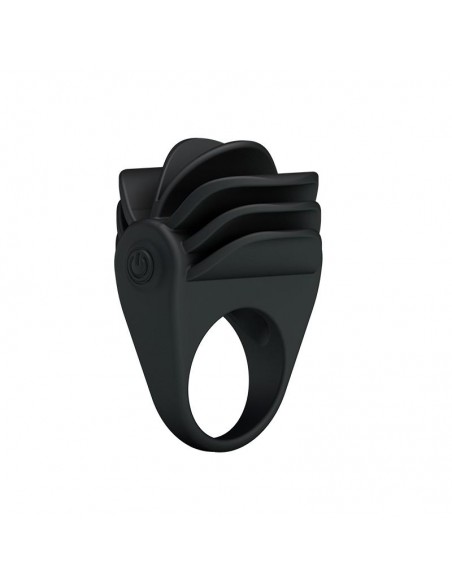 Pretty Love Anillo Vibrador Chester Color Negro